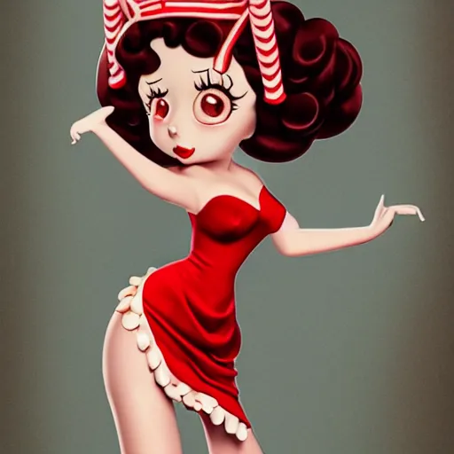 Prompt: vivien leigh as betty boop, red dress fully clothed, hyper detailed, digital art, trending in artstation, cinematic lighting, studio quality, smooth render, unreal engine 5 rendered, octane rendered, art style by klimt and nixeu and ian sprigger and wlop and krenz cushart