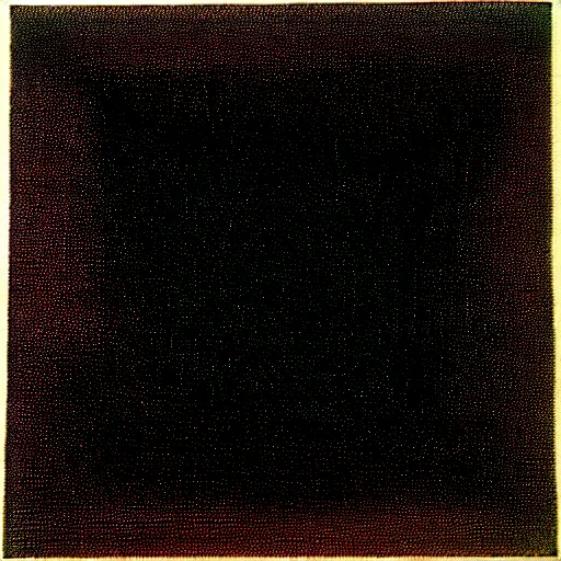 Prompt: anish kapoor black, black square by kazimir malevich