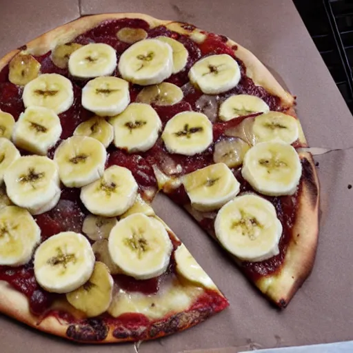 Image similar to banana flavor pizza