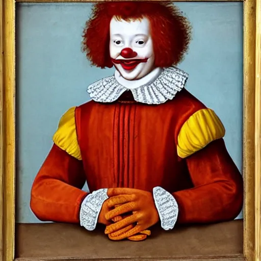 Prompt: 16th century King Ronald mcdonald