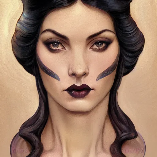 Prompt: an art nouveau, ( streamline moderne ), multi - ethnic and multi - racial portrait in the style of charlie bowater, and donato giancola, and charles dulac. natural look. very large, clear, expressive and intelligent eyes. symmetrical, centered, ultrasharp focus, dramatic lighting, photorealistic digital painting, intricate ultra detailed background.