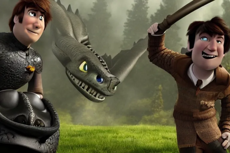 Image similar to Saul Goodman in How To Train Your Dragon (2010), movie cinematography still