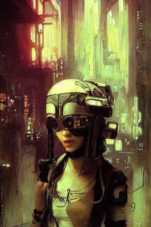 Image similar to cyberpunk by Ilya Repin