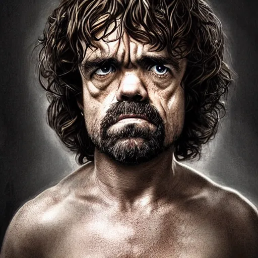 Image similar to peter dinklage as john locke in lost, digital painting, extremely detailed, 4 k, intricate, brush strokes, mark arian, artgerm, bastien lecouffe - deharme
