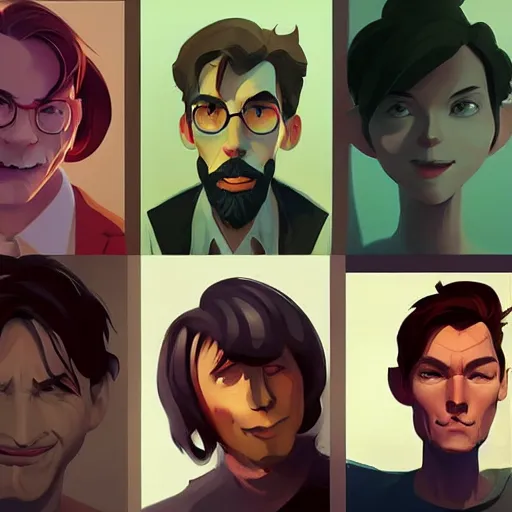 Image similar to face icon stylized minimalist steven king, loftis, cory behance hd by jesper ejsing, by rhads, makoto shinkai and lois van baarle, ilya kuvshinov, rossdraws global illumination