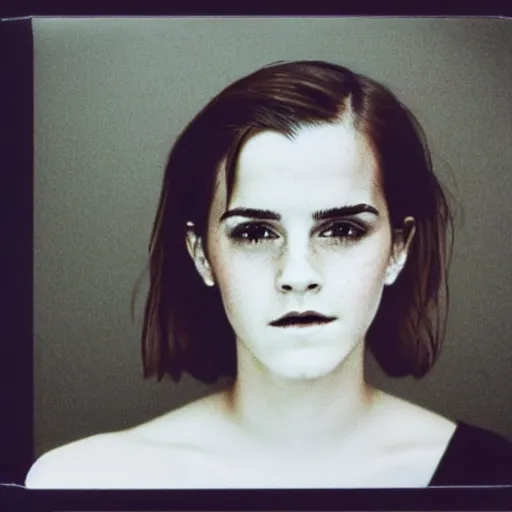 Image similar to Polaroid of Emma Watson by Wong Kar-Wai