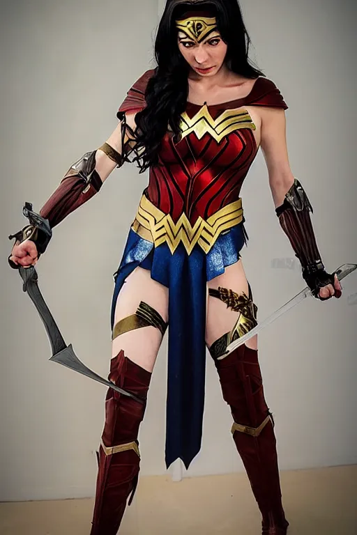 Image similar to PS5 Gal Godot Wonder Woman cosplaying as Malenia Blade of Miquella Goddess of Rot in Elden Ring by FromSoftware
