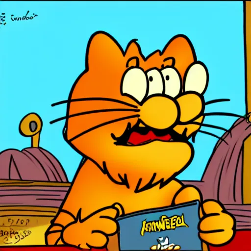 Image similar to cartoon garfield