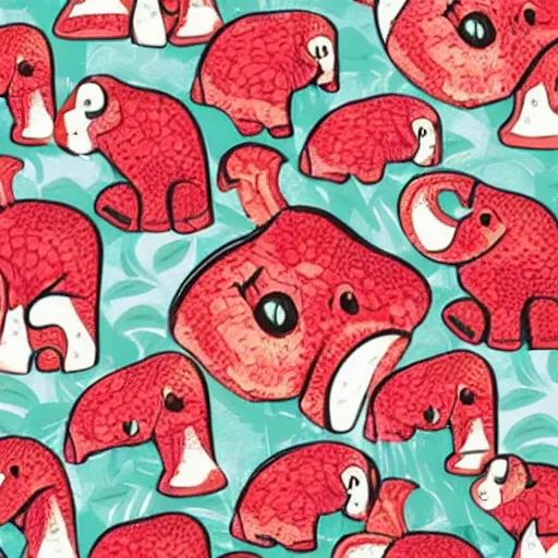 Prompt: 🐘🍓