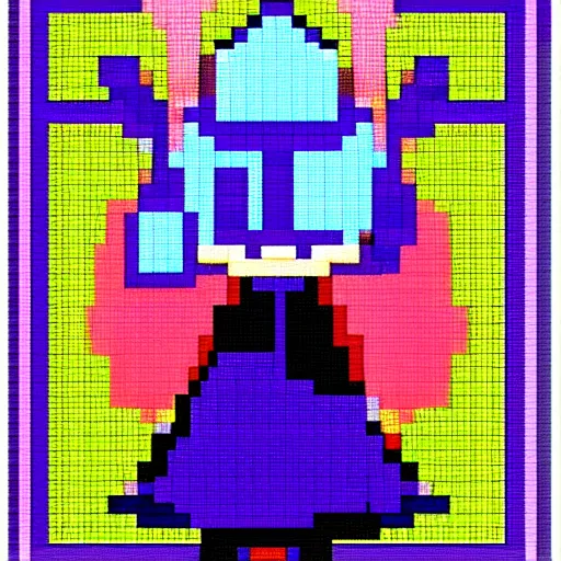 Image similar to magic witch, pixel art,