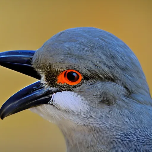 Prompt: bird stares face on into camera with quizzical expression, detailed cartoon