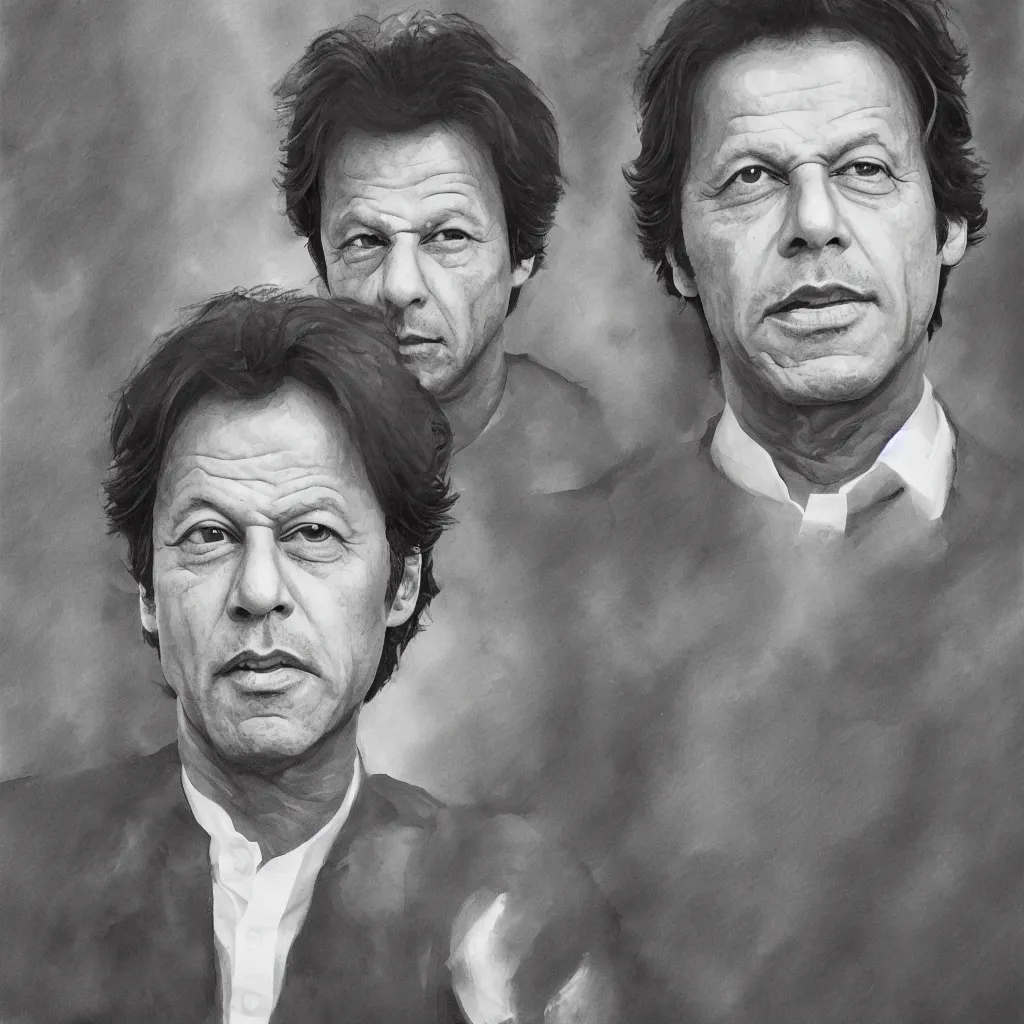 Prompt: portrait of imran khan