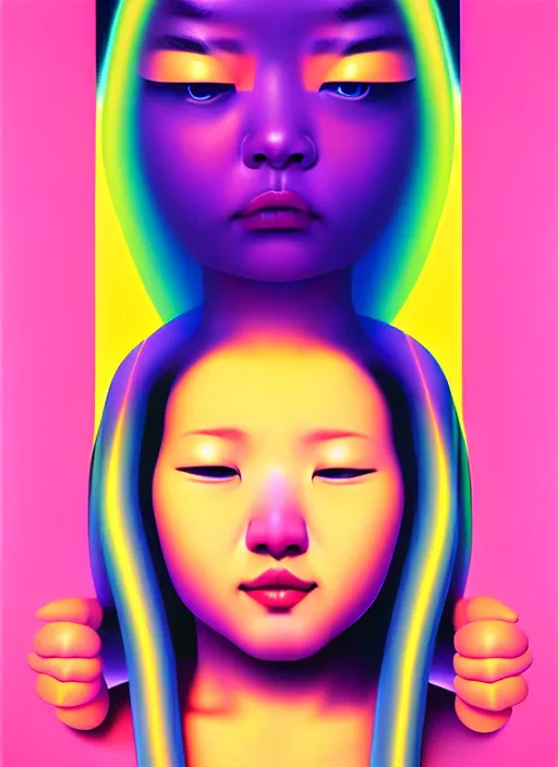 Image similar to cute girl by shusei nagaoka, kaws, david rudnick, airbrush on canvas, pastell colours, cell shaded, 8 k