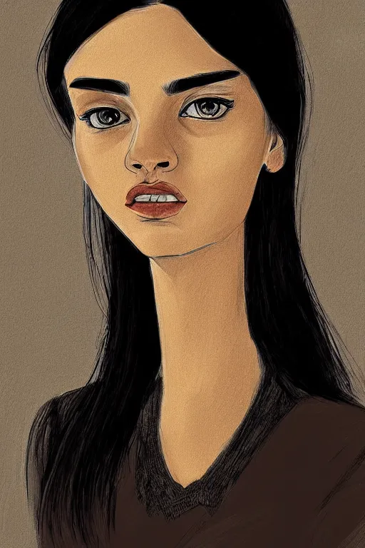 Image similar to portrait woman by Enko Bilal