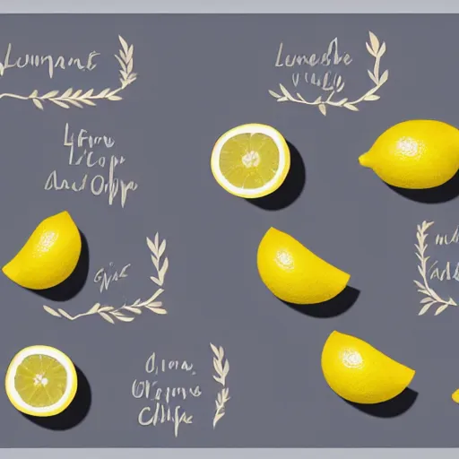 Prompt: when life gives you lemons, visual poetry, trending on artstation, in the style of frederic chopin