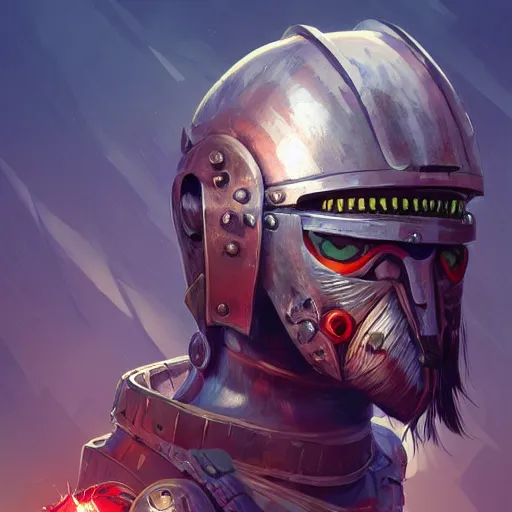 Image similar to cyberpunk viking helmet mask warrior goddess robot ninja fantasy, art gta 5 cover, official fanart behance hd artstation by jesper ejsing, by rhads, makoto shinkai and lois van baarle, ilya kuvshinov, ossdraws