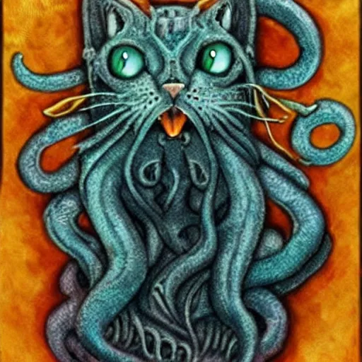 Image similar to Cat Cthulhu