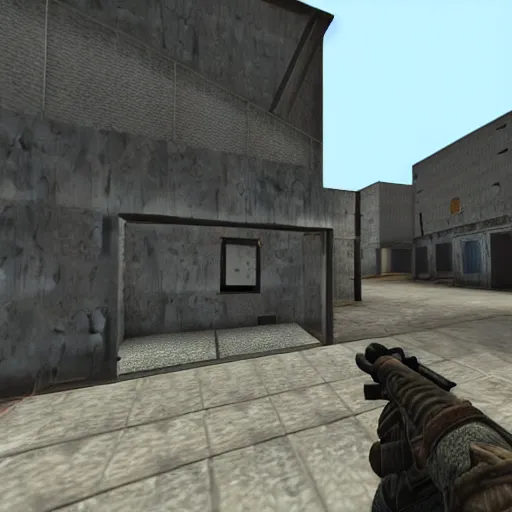 Image similar to screenshot of counter-strike 1.6