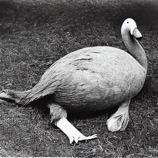 Image similar to a vintage photograph of a dodo