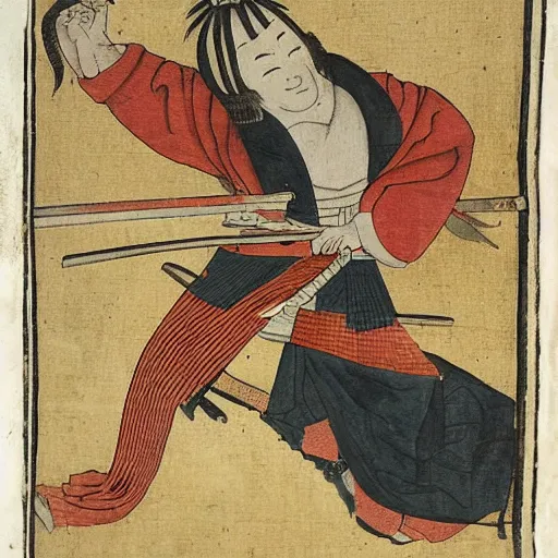 Image similar to 1500s interpretation of samurai,