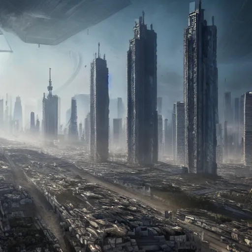 Prompt: dystopian sao paulo, 8 k, art by petter steen and daniel dociu and david edwards