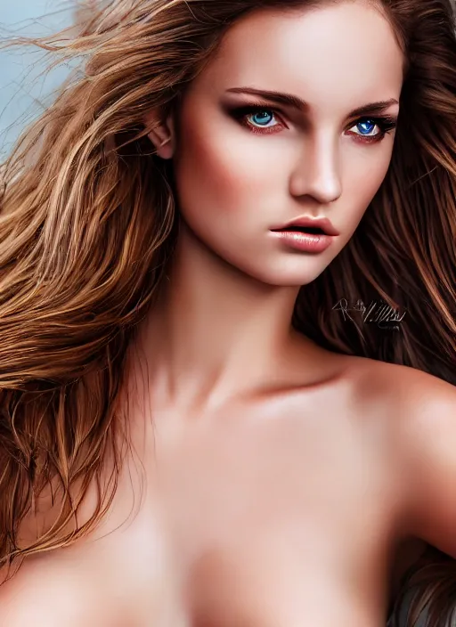 Prompt: a gorgeous female photo, professionally retouched, soft lighting, realistic, smooth face, full body shot, torso, dress, perfect eyes, wide angle, sharp focus on eyes, 8 k high definition, insanely detailed, intricate, elegant, art by marc hill