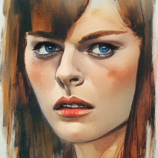 Image similar to photorealistic picture, by bob peak and alex ross, jakarta undercover, gouache and wash paints, fine details, fine intricate, fine facial proportionate, fine body proportionate, fine fix broken line, fine fix duplicate line, fine background proportionate, smooth focus, sharp details, bokeh, 4 k, fine 5 k details