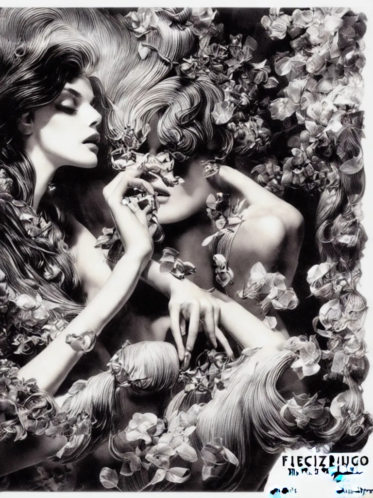 Image similar to fragrance advertising campaign by bernie wrightson