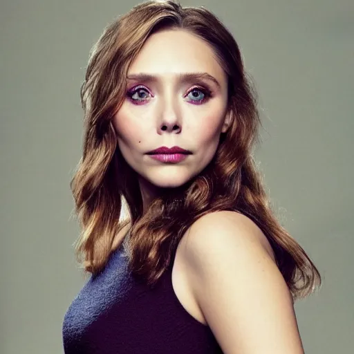 Image similar to elizabeth olsen mixed with gal godot