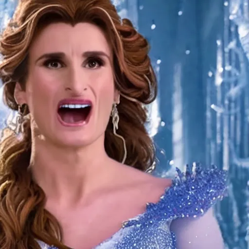 Image similar to A still of Idina Menzel as Elsa