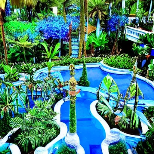 Image similar to the blue garden of lapu