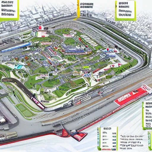 Image similar to a realistic detailed photo of a f 1 race circuit map