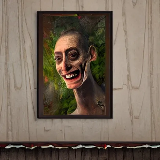 Prompt: hyperrealistic mixed media high resolution painting of the severed head of Peewee Herman resting upon a magnificent mantle in an old cabin, stunning 3d render inspired art by István Sándorfi and Greg Rutkowski and Unreal Engine, perfect facial symmetry, dim volumetric lighting, 8k octane beautifully detailed render, full body shot, post-processing, extremely hyper-detailed, intricate, epic composition, highly detailed attributes, highly detailed atmosphere, cinematic lighting, masterpiece, trending on artstation, very very detailed, masterpiece, stunning, flawless structure, lifelike texture, perfection,