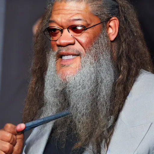 Image similar to Laurence Fishburne as Gandalf