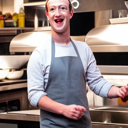 Prompt: mark zuckerberg as a celebrity chef