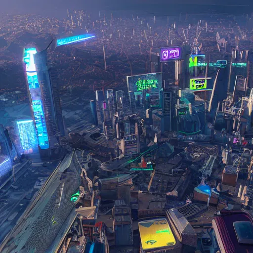 Prompt: centre of zagreb cyberpunk 2 0 7 2 futuristic detailed digital 4 k picture