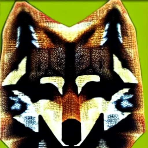 Image similar to african mask of wolf