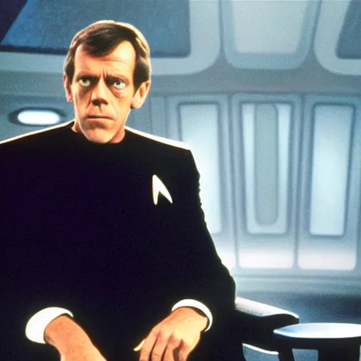 Image similar to a still of hugh laurie in an episode of star trek : the next generation