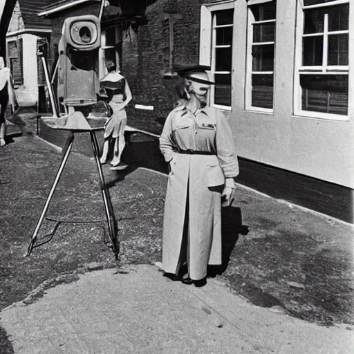 Image similar to google street view ( 1 9 4 5 )