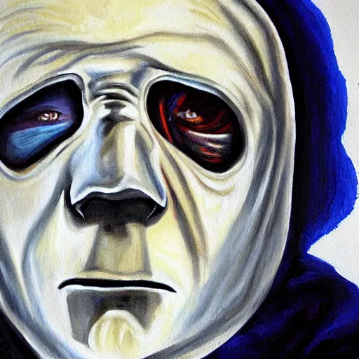 Image similar to Michael Myers Painting 4k detail