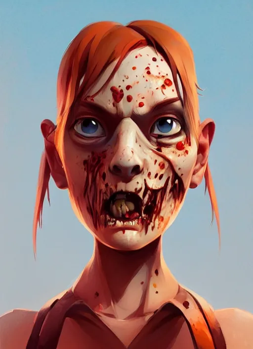 Prompt: face icon stylized minimalist zombie, loftis, cory behance hd by jesper ejsing, by rhads, makoto shinkai and lois van baarle, ilya kuvshinov, rossdraws global illumination