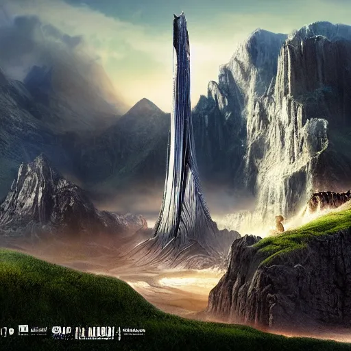 Prompt: matte paintings new colossal movie blockbuster render concept