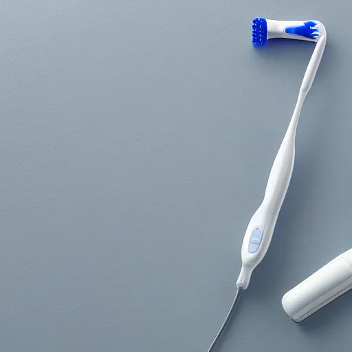 Prompt: electric toothbrush pitchfork