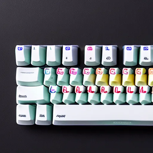 Image similar to keyboard keycaps, sushi, cute, plastic, product photograph, 4 k