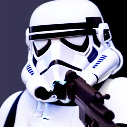 Image similar to still of female stormtrooper posing for the camera