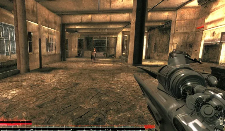 prompthunt: Ao Oni in Fallout 3, gameplay, screenshot