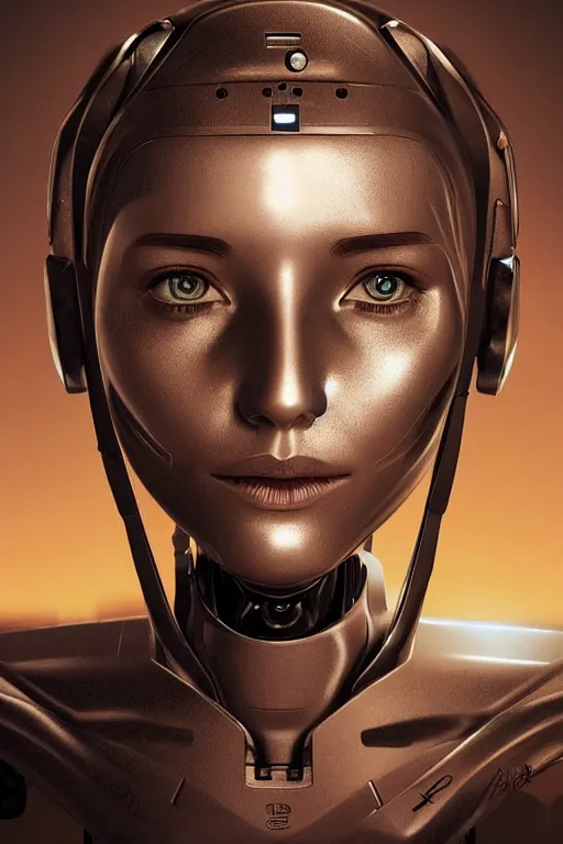 Image similar to robot with human face, female head, woman human face, human face realistic, human head, cyborg frame concept, cyborg by ales-kotnik, sci-fi android female