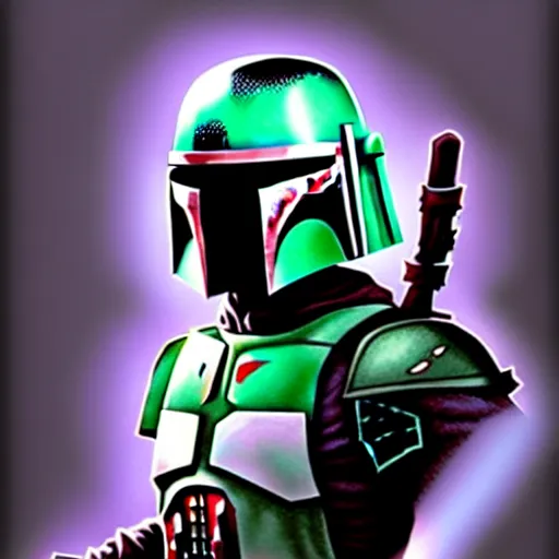 Image similar to boba fett by artgerm