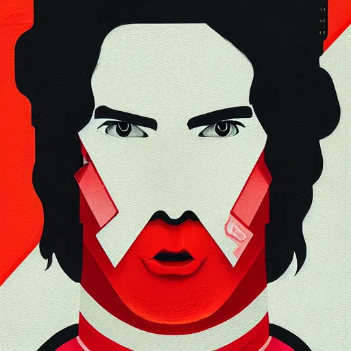 Prompt: Kylo Ren Profile Picture by Sachin Teng, asymmetrical, Organic Painting , Matte Painting, geometric shapes, hard edges, graffiti, street art, 300 dpi :2 by Sachin Teng:4