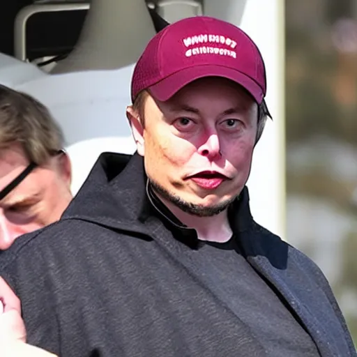 Image similar to elon musk beetsheathed and wearing a beets hat, high detailed
